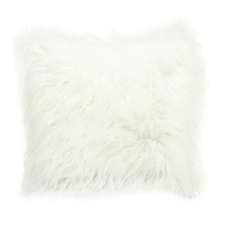 Soft Fluffy Fur Solid Color Square Home Decor Throw Pillow Case Cushion Cover 45*45cm/ 18"*18" | Walmart (US)