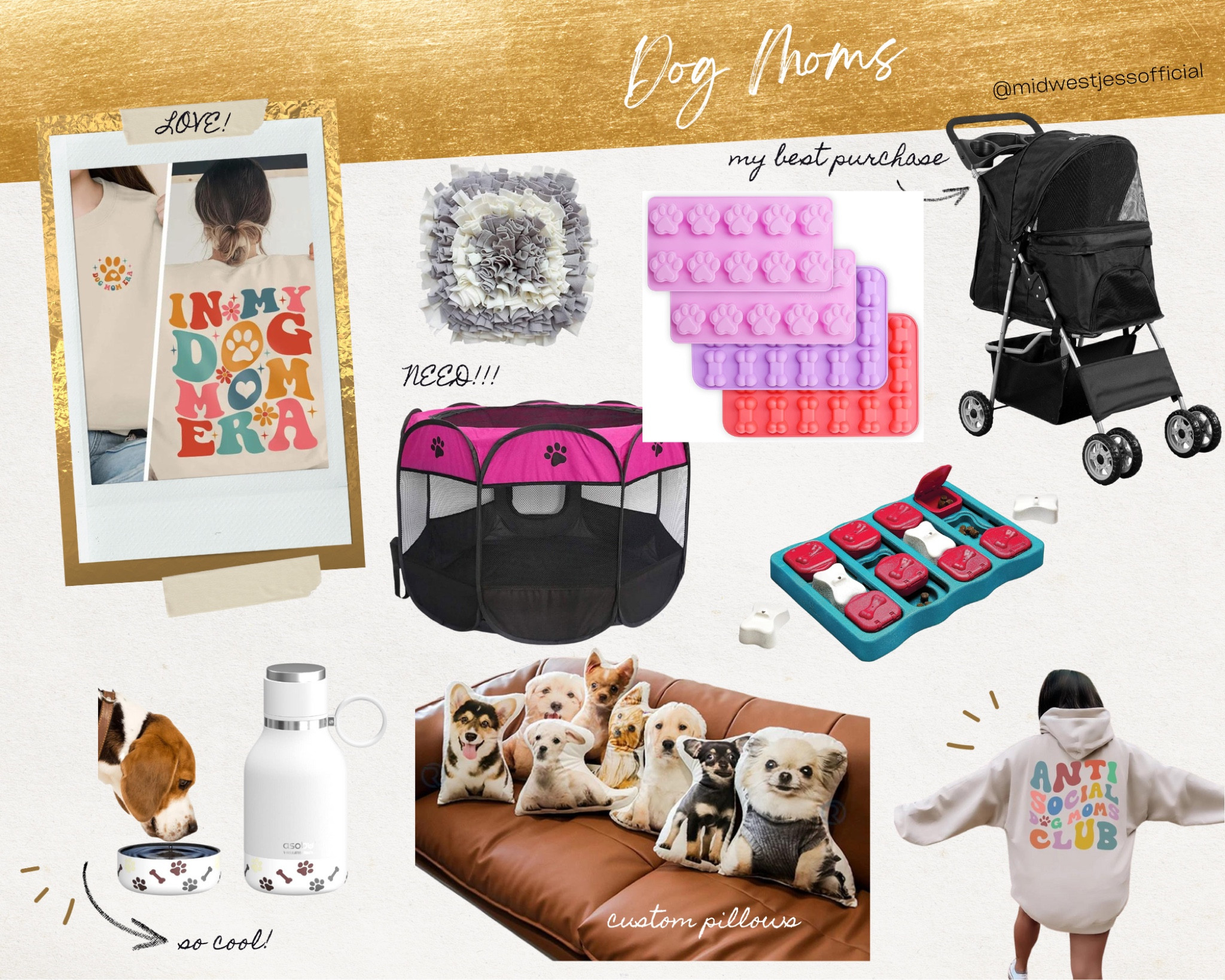 Dog moms!!! Everything you need for you AND your dog! Treat puzzles, a dog stroller, custom pet pillows + more! 

#LTKHoliday #LTKCyberWeek #LTKGiftGuide