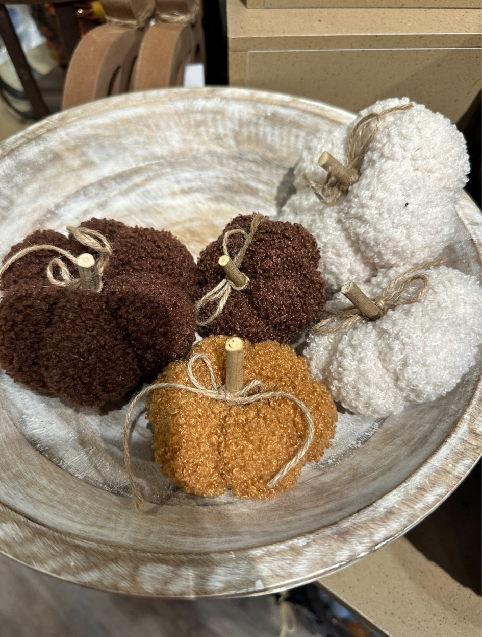 sherpa pumpkin bowl filler, fall and autumn decor, kirklands finds 

#LTKhome #LTKSeasonal #LTKHalloween