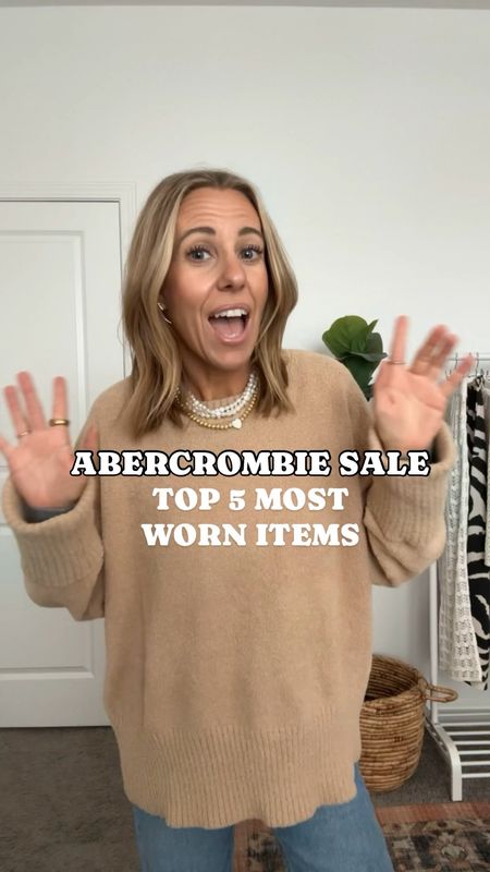 ABERCROMBIE SALE!! Sharing my top 5 most worn items🙌🏼. These are closet staples that I wear again and again.  
I wear size xs in tops + jacket
Size xxs short in crinkle pants and 23/24 in denim + shorts 


#LTKsalealert #LTKfindsunder50 #LTKfindsunder100