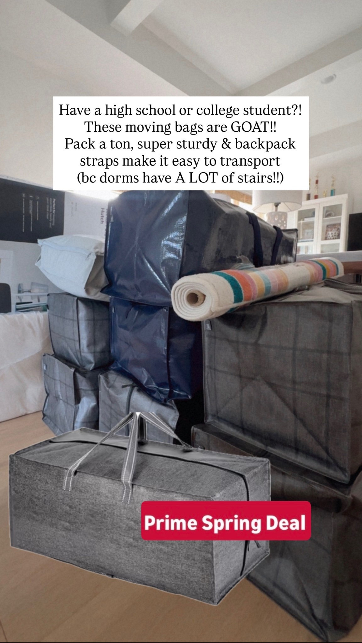 The absolute BEST bags for moving & storing! Linking our dorm room must-have, too 

#LTKOver40 #LTKSaleAlert
