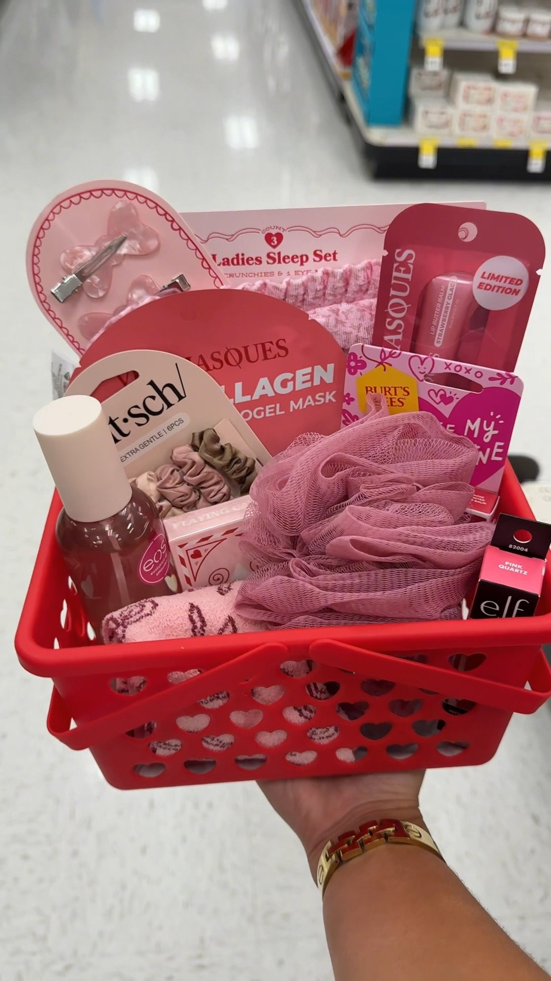 Come to target with me to make a Valentine’s Day gift basket for a friend. This is just in info for anyone wanting to make a Valentine’s Day gift basket whether it’s for a friend or significant other I absolutely love color coordinating baskets and target has so many great items right now and you can order them online too if you don’t have time so there’s no excuses🩷🍓💋🎀❤️

#LTKFindsUnder50 #LTKselfcare #LTKvlog