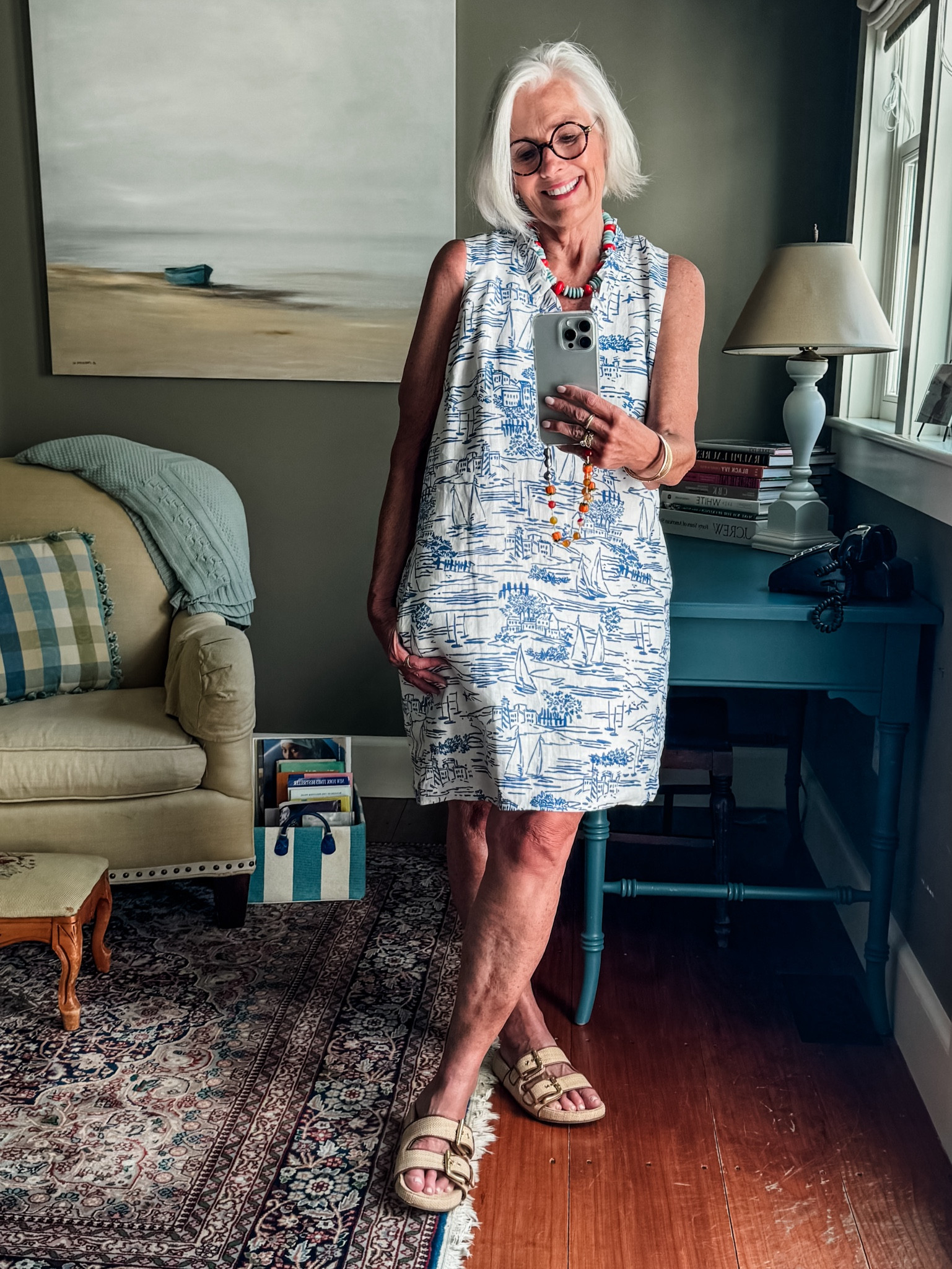 And this Thursday I’m living in linen. The seaside toile of this dress is a summer delight. ⛵️

#LTKStyleTip #LTKSummerSales #LTKSeasonal