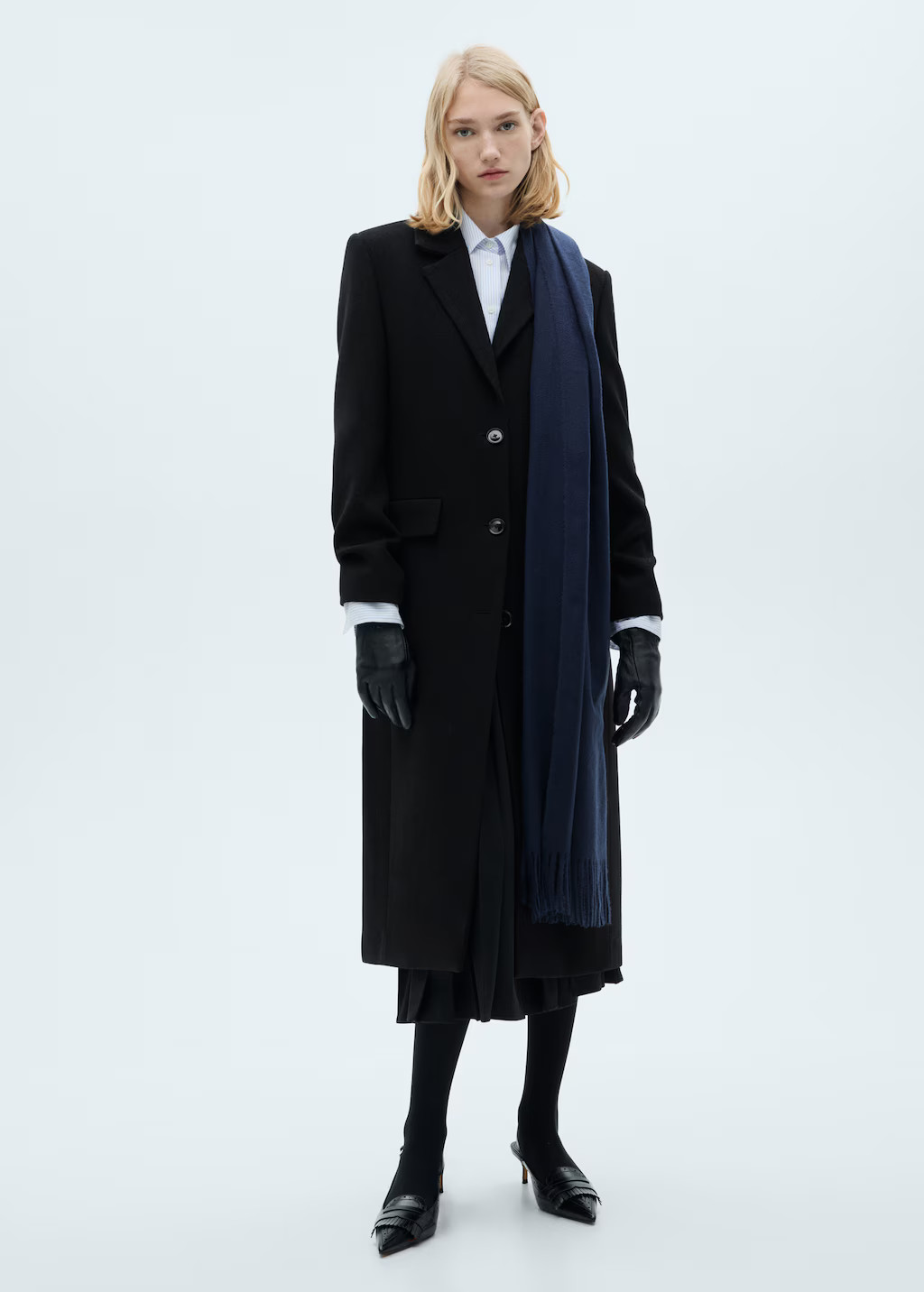 Fur-effect coat with lapels | Mango (US/MX/AU)