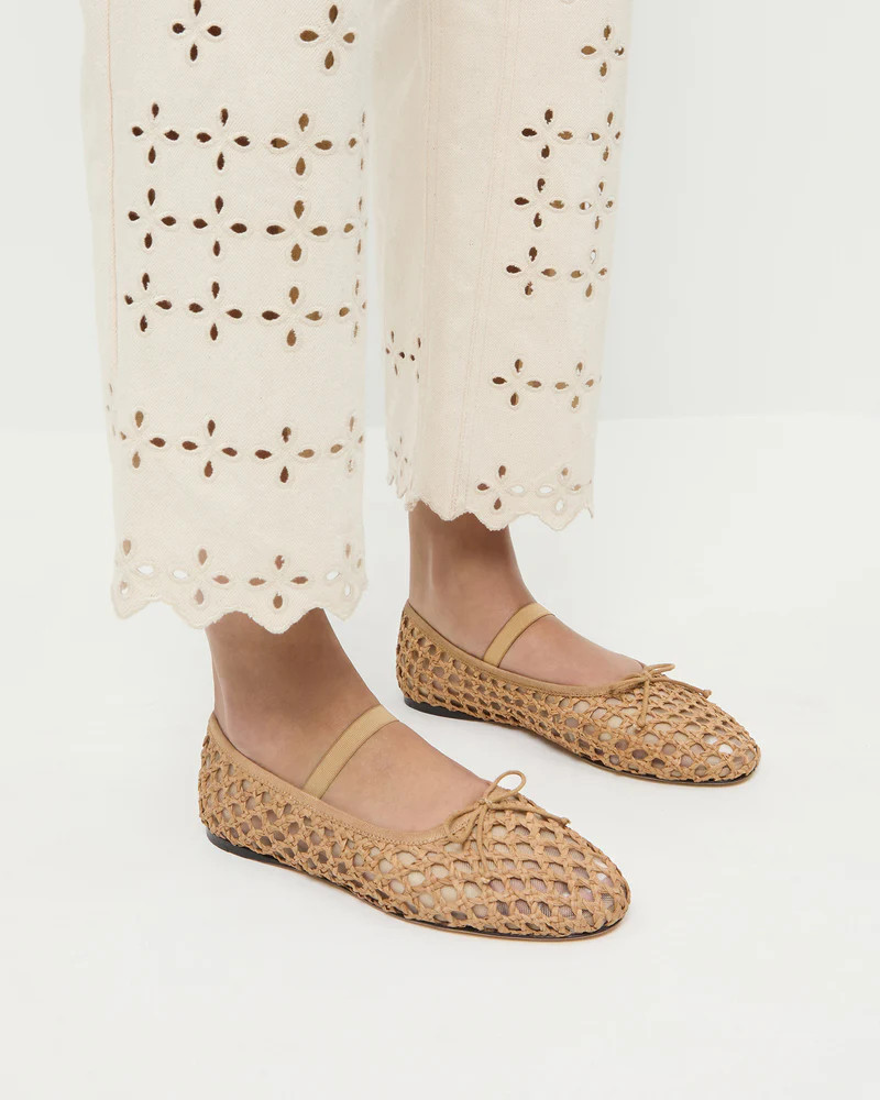 Leonie Brown Crochet Ballet Flat | Loeffler Randall