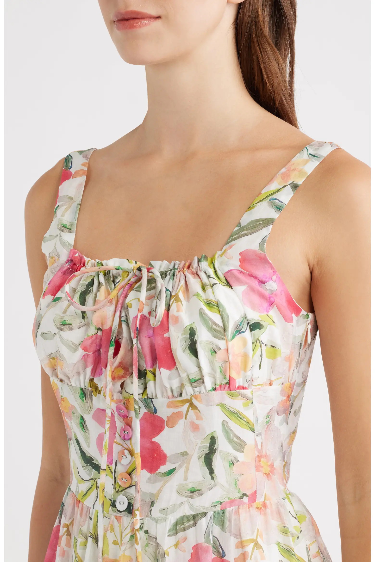 Kai Floral Print Sleeveless Midi Dress (Women) | Nordstrom | Nordstrom