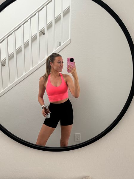 My workout top is 30% off! Also comes in a tank version. I’m in a size small 