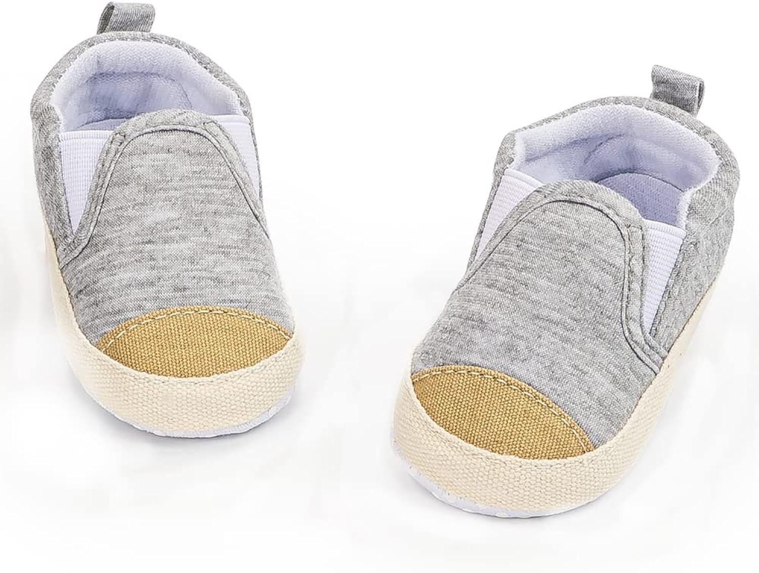 Meckior Infant Baby Girls Boys Canvas Shoes Soft Sole Toddler Slip On Newborn Crib Moccasins Casual  | Amazon (US)