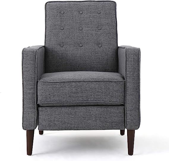 Christopher Knight Home Mervynn Mid-Century Modern Fabric Recliners, 2-Pcs Set, Grey | Amazon (US)