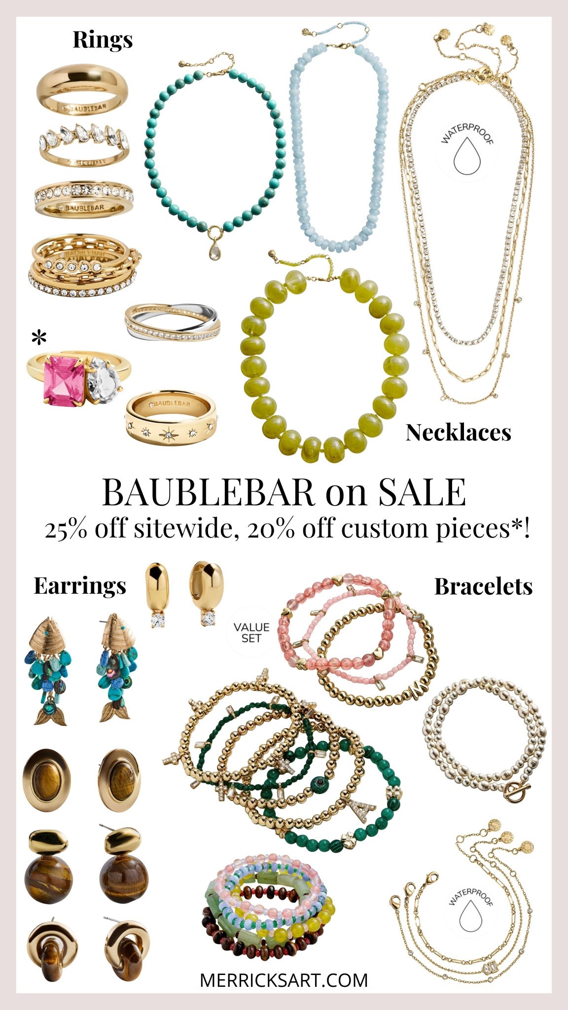 Do you need some spring/summer sparkle? Baublebar is having a sale this week! 25% off sitewide, 20% off custom jewelry. They have a new waterproof line that I’m super excited about! 

#LTKSaleAlert