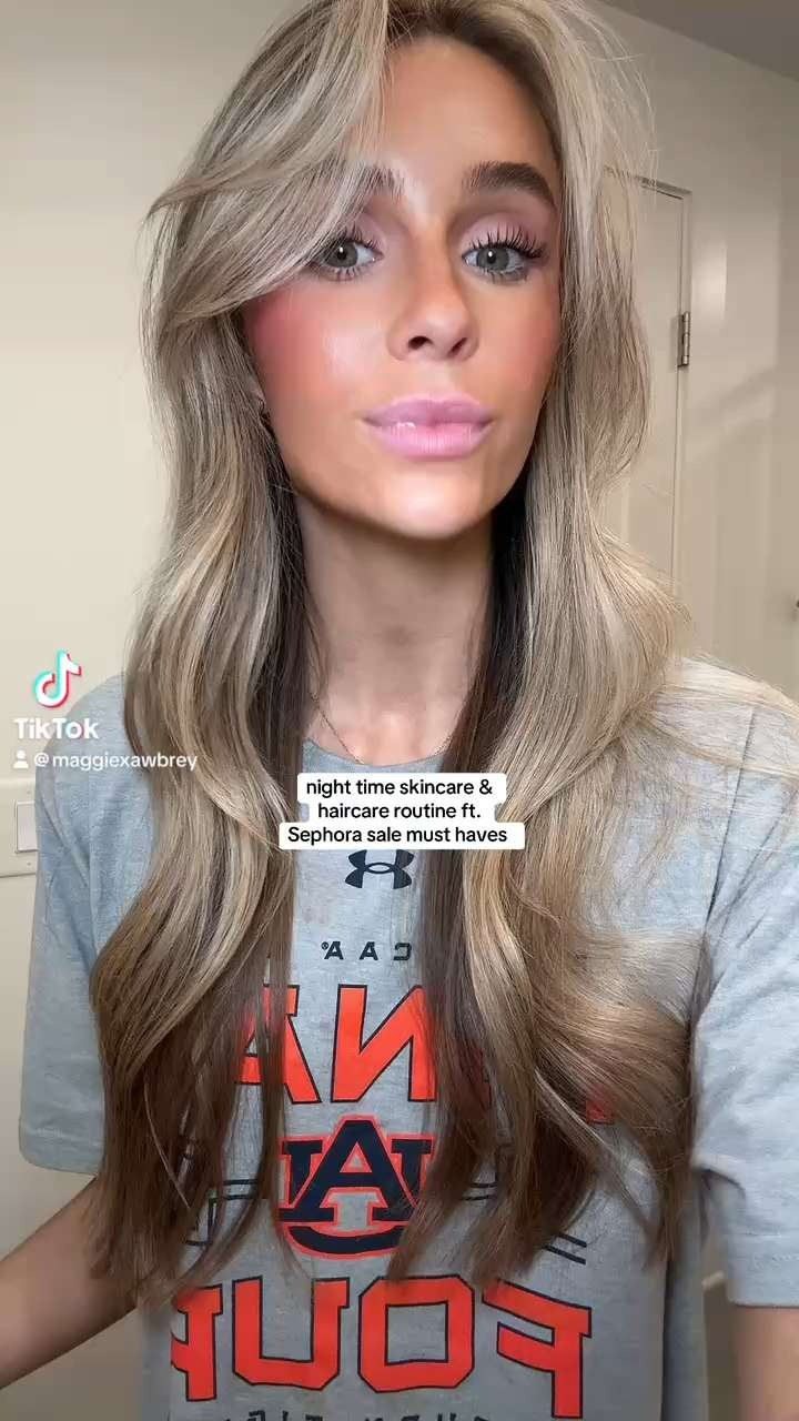 nightime skin and hair care routine must haves 🤍

#skincare #haircare #sephorasale 

 