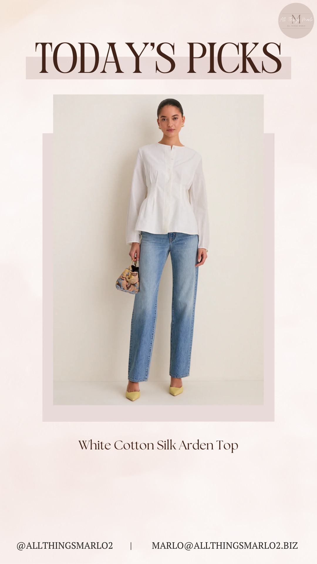 White Cotton Silk Arden Top 

 #LTKSeasonal #LTKWorkwear #LTKTravel
