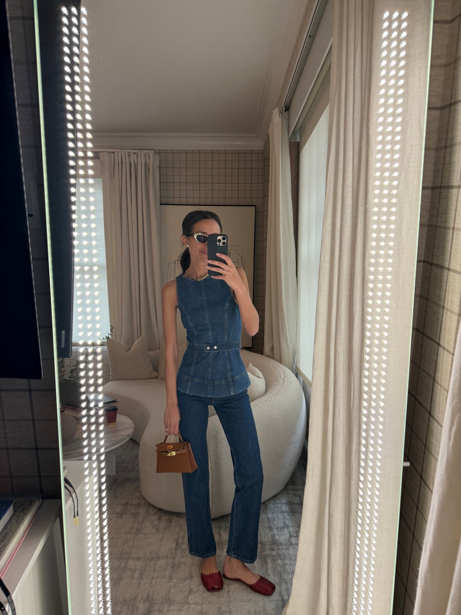 Denim on denim! Top is Aligne but linked similar