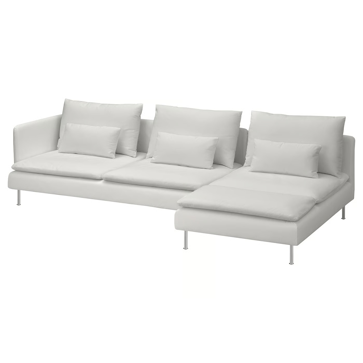 SÖDERHAMN 4er-Sofa mit Récamiere, + offenes Ende Blekinge/weiß - IKEA Deutschland | IKEA (DE)