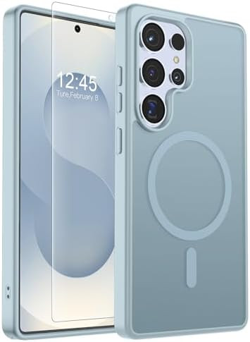 SUPFINE Magnetic for Samsung Galaxy S25 Ultra Case with Screen Protector, (Built-in Magnets) (Mil... | Amazon (US)