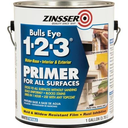 Zinsser, RST2001, Bulls Eye 1-2-3 Primer, 1 Each | Walmart (US)