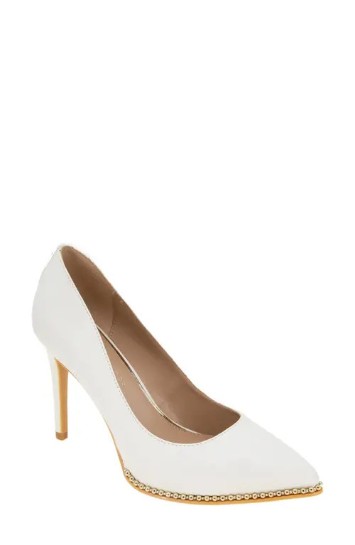bcbg Hawti Pointed Toe Pump in White at Nordstrom, Size 9 | Nordstrom