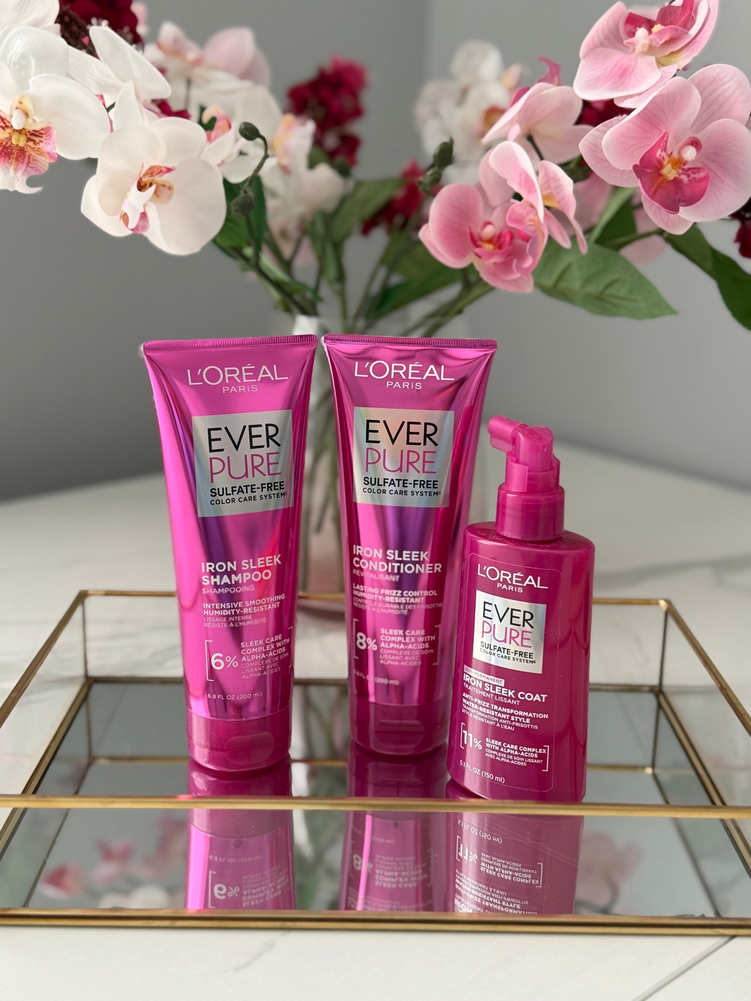 L’Oréal EverPure Sulfate Free Iron Sleek Shampoo, Conditioner, and Coat collection 

#LTKBeauty #LTKselfcare