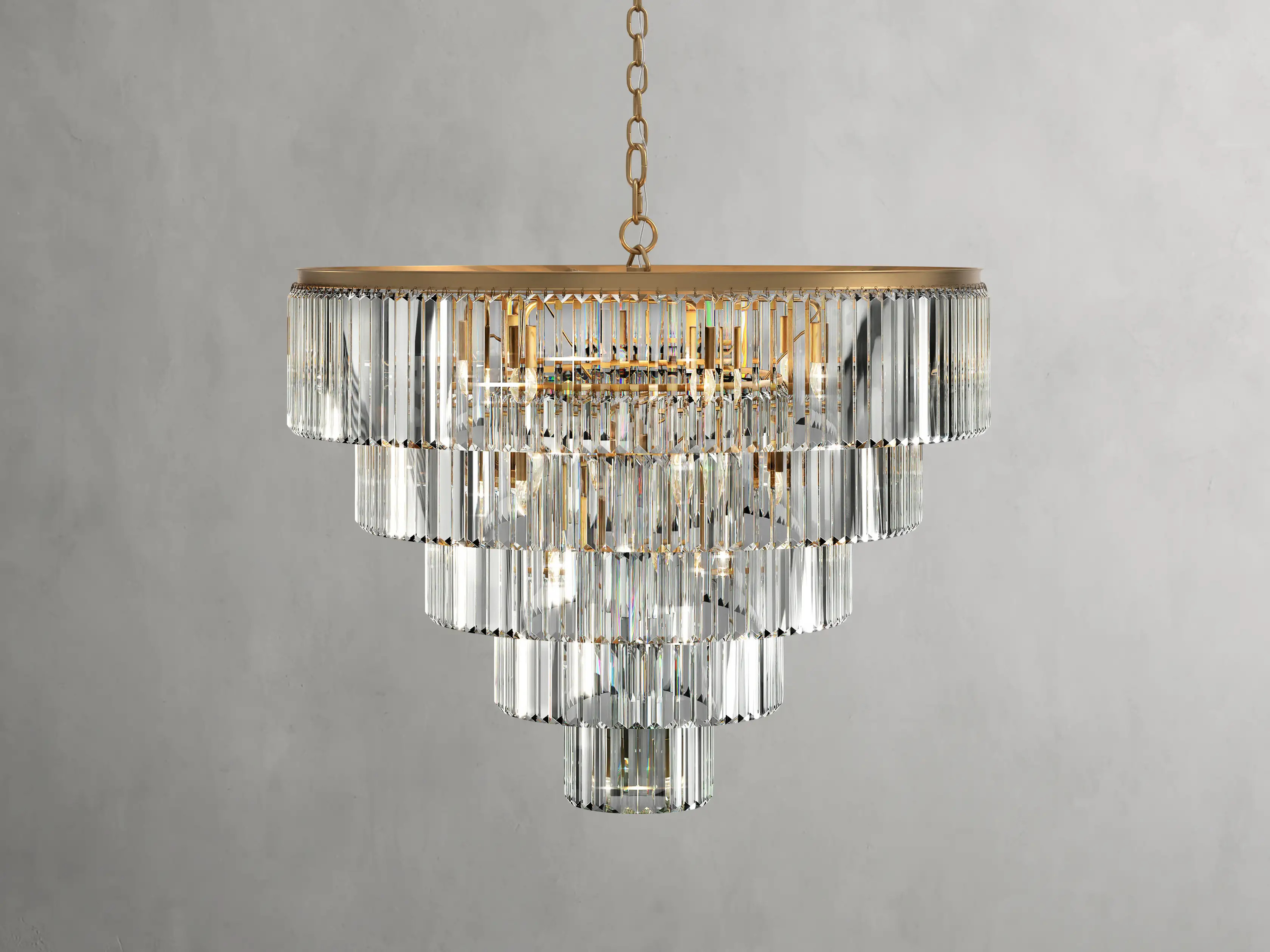 Leyland Tiered Round Chandelier | Arhaus