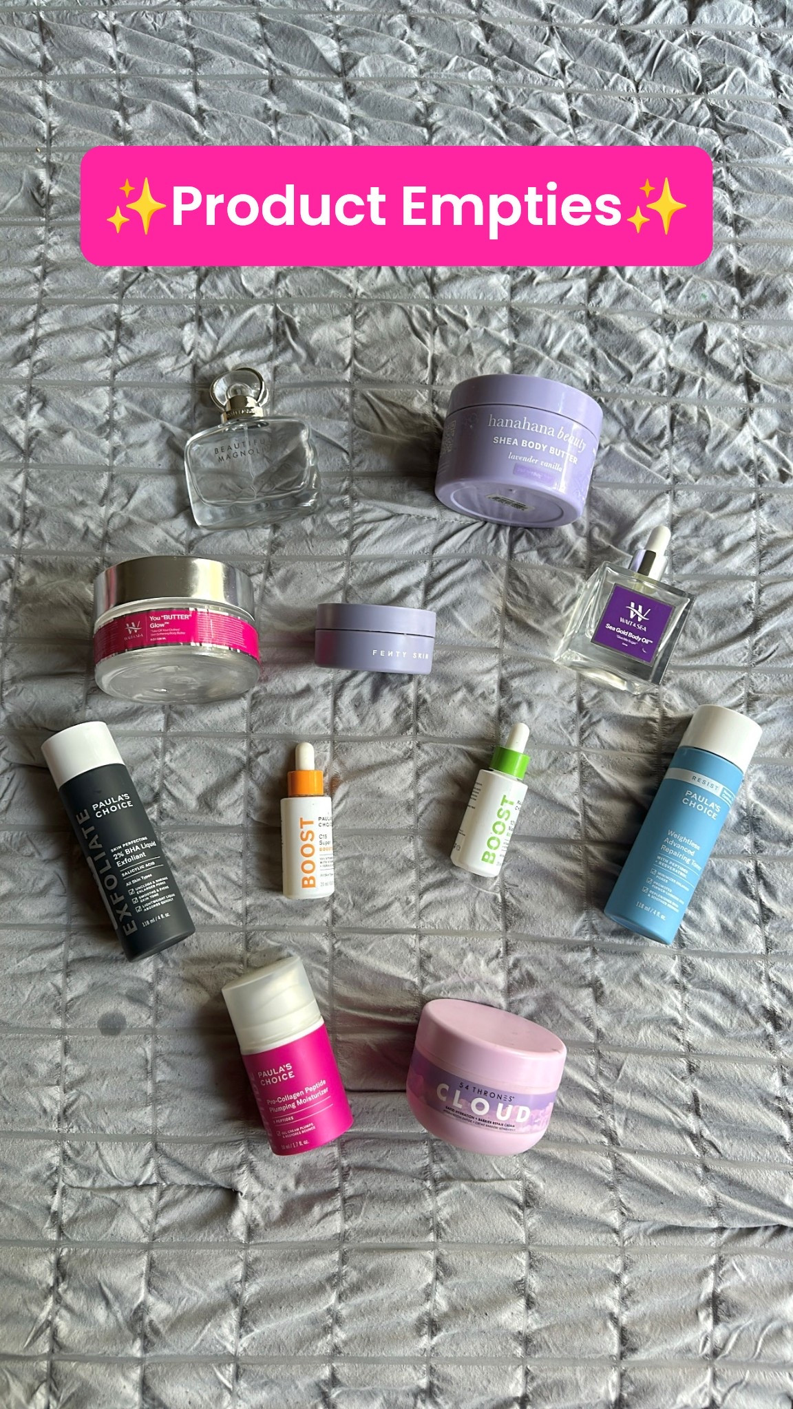 My recent skincare and bodycare empties 💕 #skincare #bodycare #empties 

#LTKBeauty