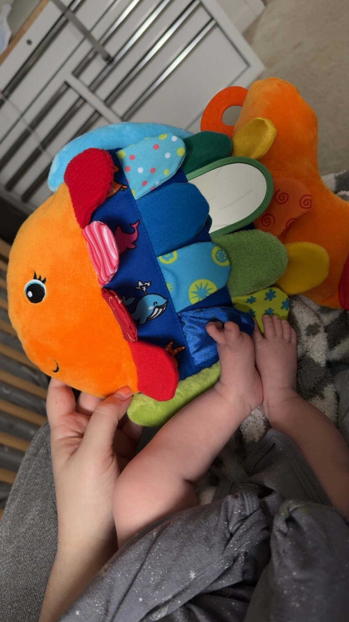 This is our two month old’s absolute favorite toy. He is OBSESSED with his fishy. He loves the colors, textures, and noise of the crinkles. He could play with this thing in his crib for hours! 

#LTKBump #LTKmomlife #LTKKids