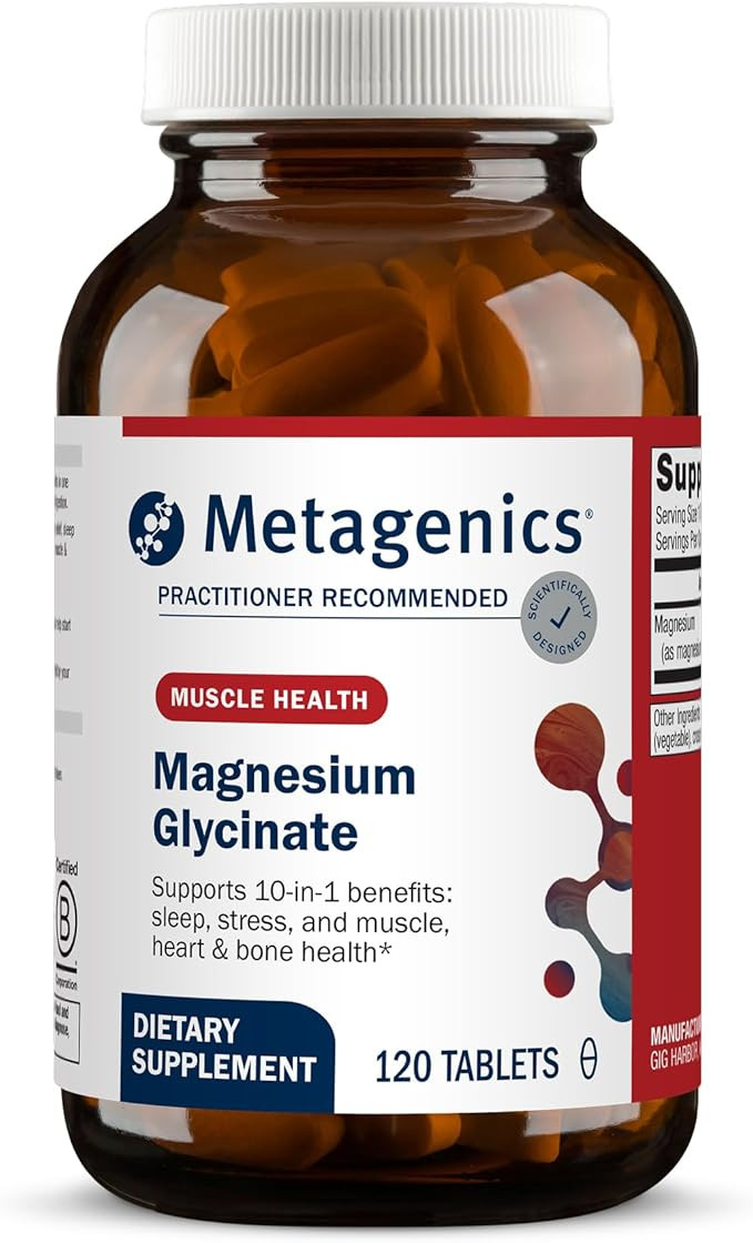 Metagenics Magnesium Glycinate - Highly Absorbable Magnesium Supplement for Sleep, Stress Relief ... | Amazon (US)
