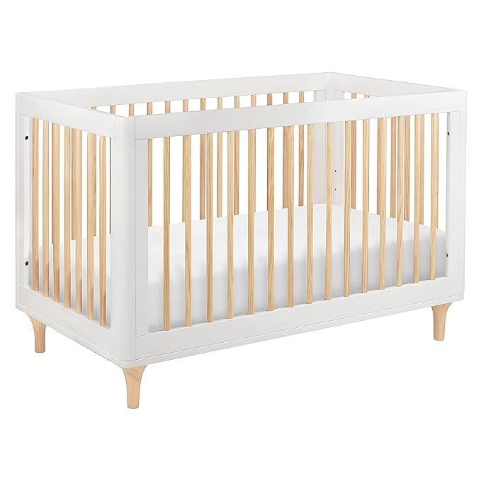 Babyletto Lolly 3-in-1 Convertible Crib with Toddler Bed Conversion Kit in White and Natural, Gre... | Amazon (US)