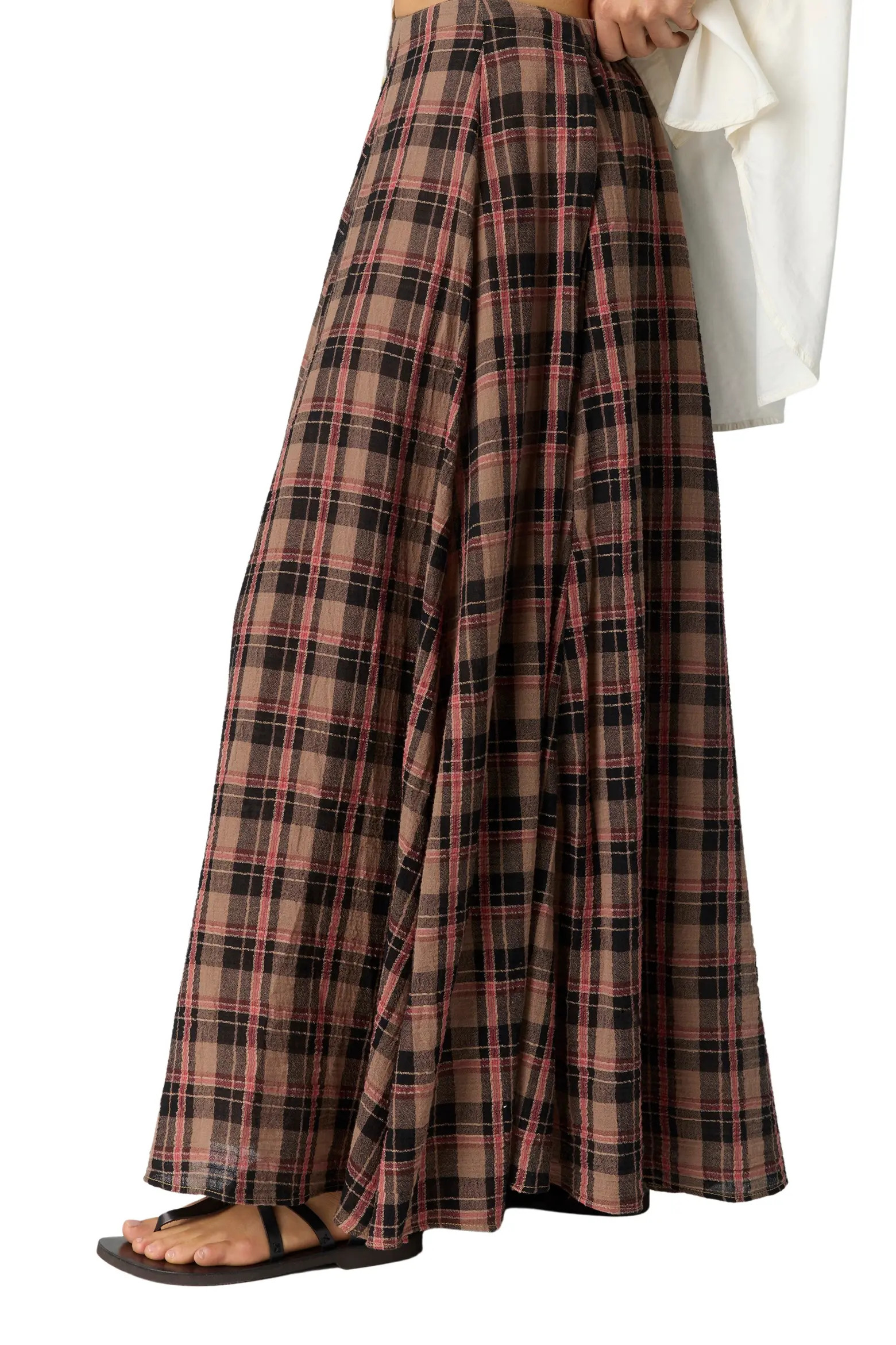 Free People Ives Plaid Maxi Skirt (Women) | Nordstrom | Nordstrom