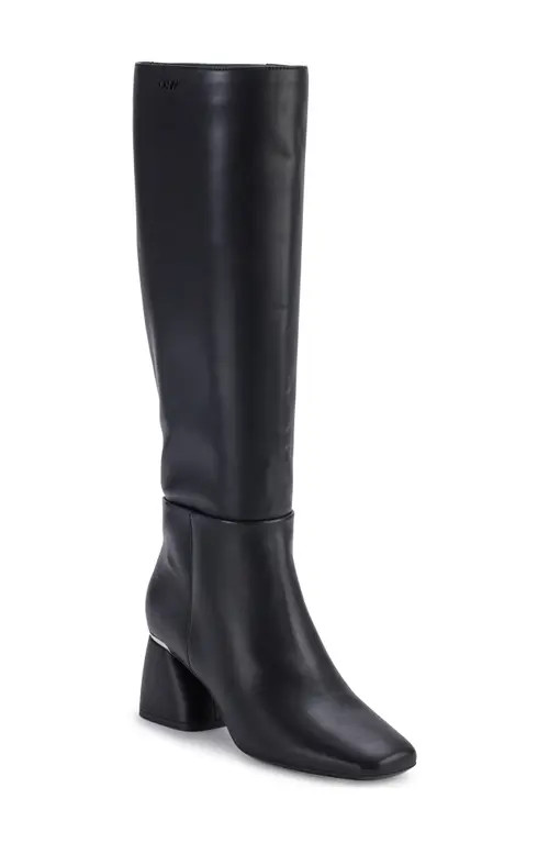 DKNY Cana Knee High Block Heel Boot in Black at Nordstrom, Size 9.5 | Nordstrom