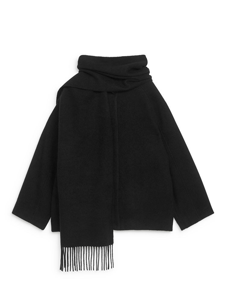 Veste avec écharpe à franges | ARKET (EU)