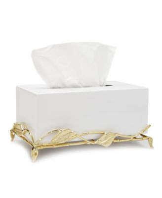Tissue Box on Leaf Design Base | Macy's
