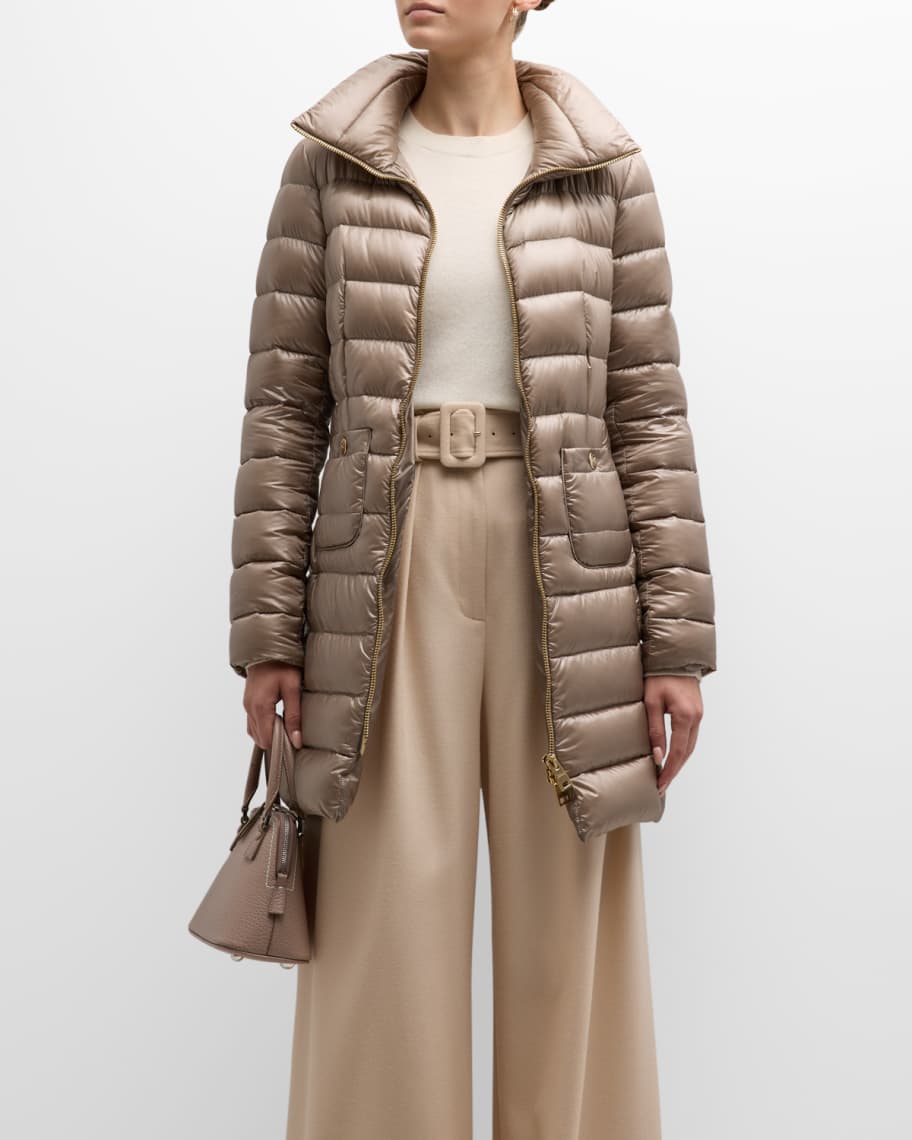 Maria Fitted Down Jacket | Neiman Marcus