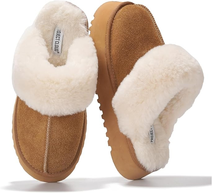 Project Cloud Slippers for Women Footwear - Genuine Leather with Memory Foam Clogs and Mules for ... | Amazon (US)