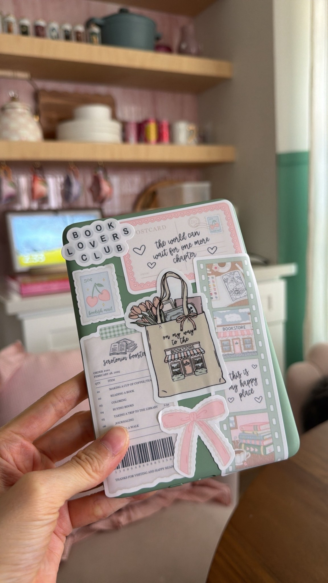 Adding stickers to my matcha kindle! 

#LTKSeasonal #LTKdayinmylife #LTKHome