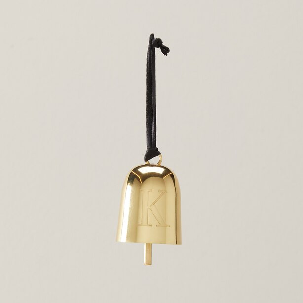 MONOGRAM BELL ORNAMENT, K | Indigo (CA)