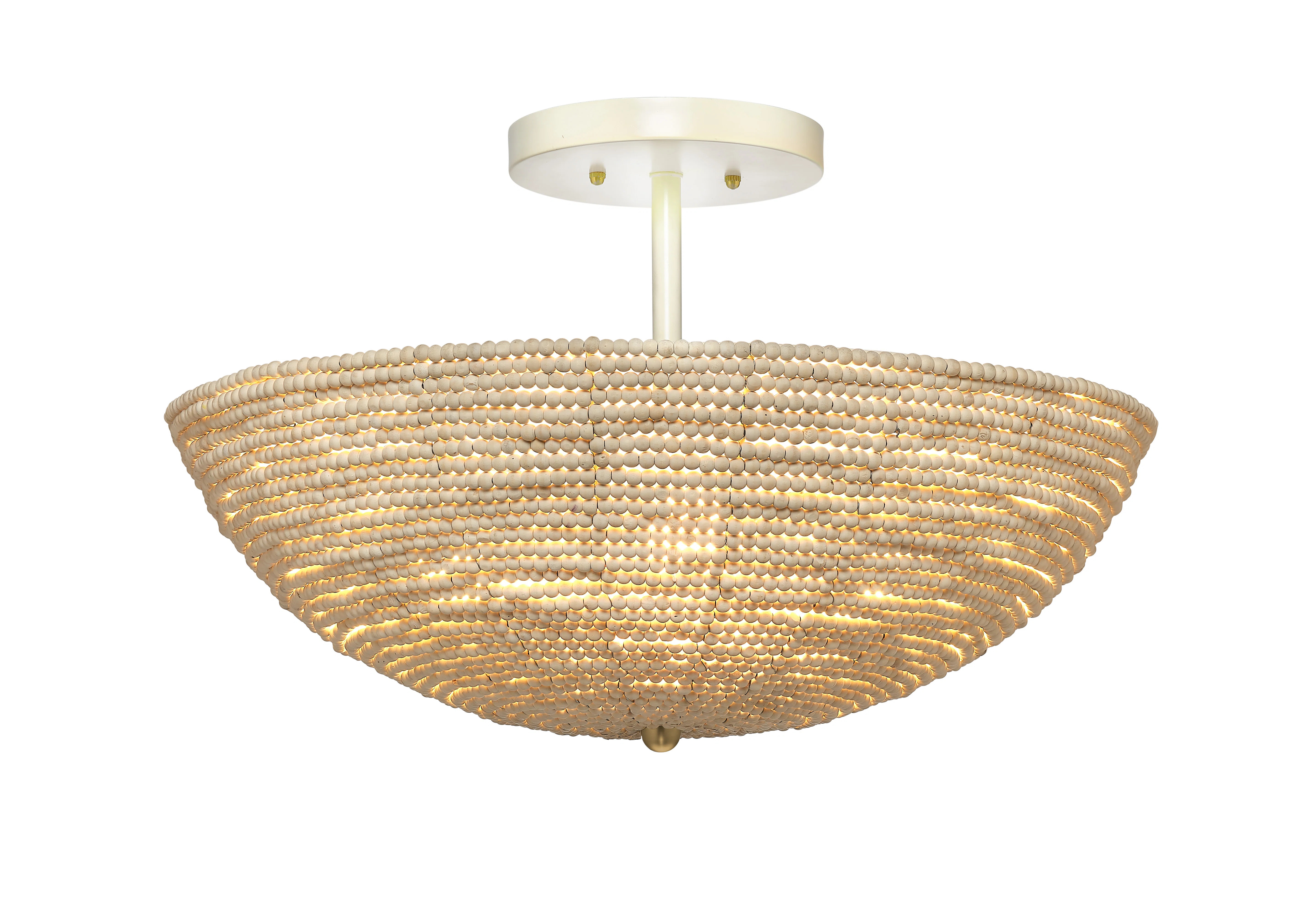 Jamie Young Company Tsunami Wood Semi Flush Mount | Wayfair | Wayfair North America