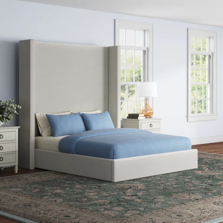 Upholstered Wingback Bed | Wayfair North America