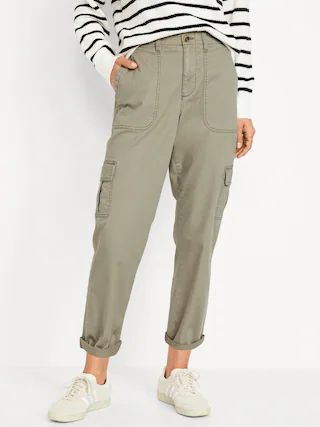 High-Waisted OGC Chino Cargo Pants for Women | Old Navy (US)