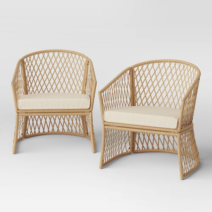 Exmore 2pk Patio Club Chairs - Threshold™ | Target