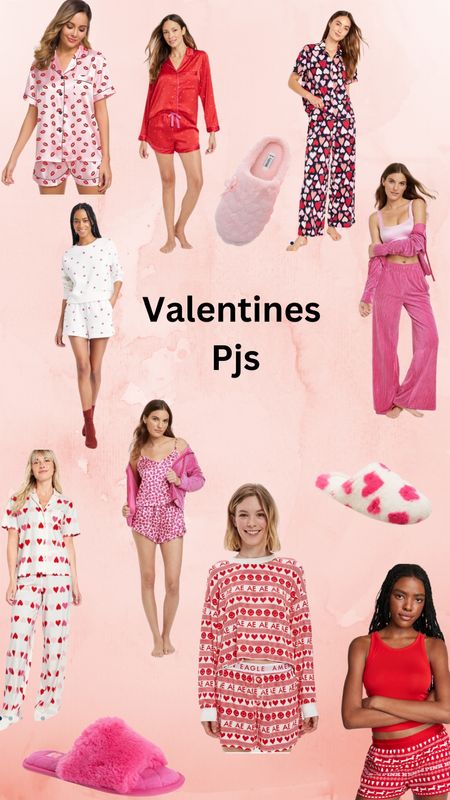 Found some really cute valentine pjs at all different price points! 
#valentines #pjs #pinkpjs #redpjs #slippers 

#LTKhome #LTKU #LTKSeasonal