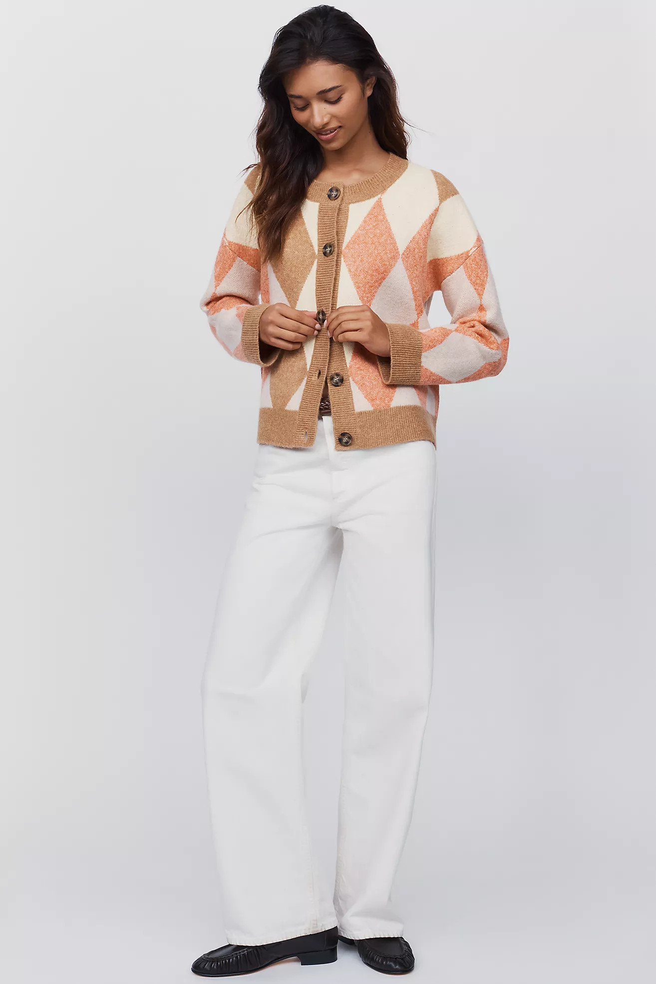 Maeve Argyle Cardigan Sweater | Anthropologie (US)