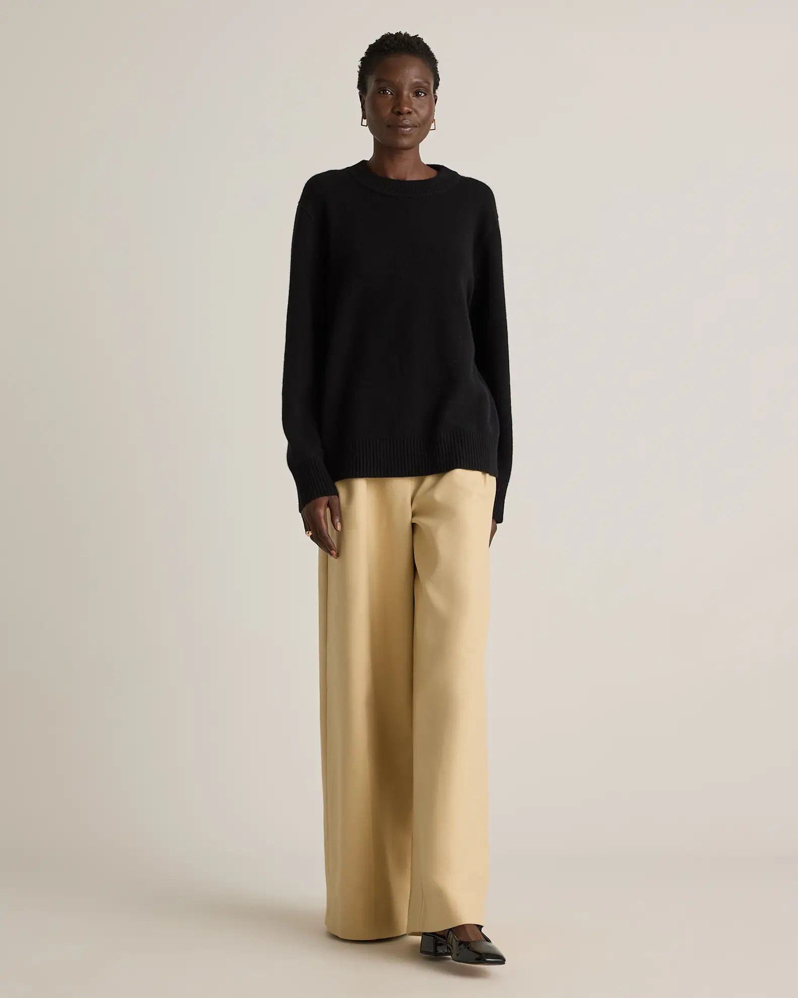 Mongolian Cashmere Oversized Crewneck Sweater | Quince