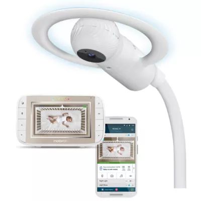 Motorola® Halo+ Over the Crib Wi-Fi Baby Monitor Camera with Handheld Unit | buybuy BABY | buybuy BABY
