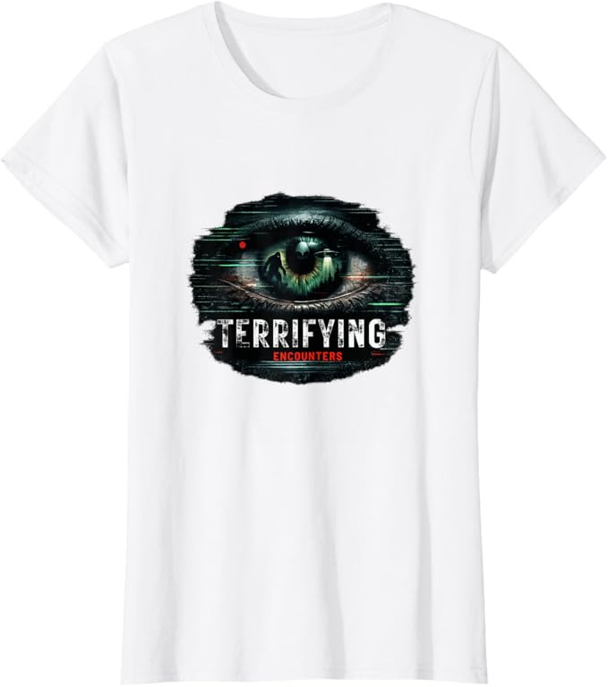 Terrifying Encounters Paranormal Horror Mystery Graphic T-Shirt | Amazon (US)