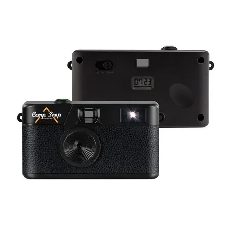 Camp Snap Screen-Free Digital Camera, Easy to Use, Point and Snap for All Ages, Stealth Black | Walmart (US)