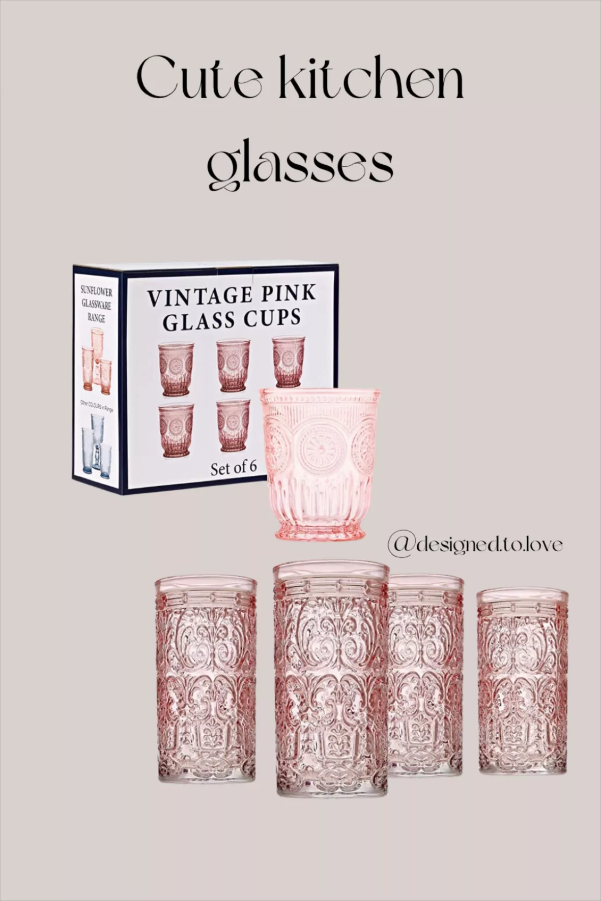 Glass Cups Vintage Glassware curated on LTK