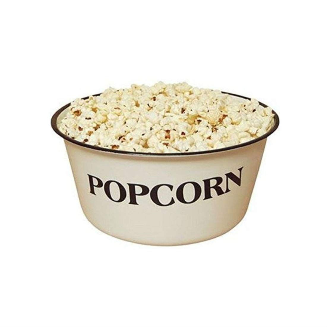 Enamelware Popcorn Bowl 4 3/4" tall and 9 3/4" in diameter 4 Quart (Standard version) | Amazon (US)
