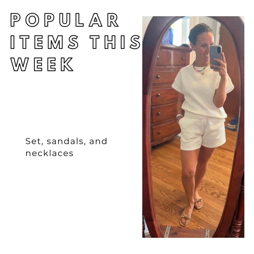 Fall outfit -I own two of these, I love them that much. I wear this set all the time, it works for spring through fall.


#quiltedset #shortset #amazon #prime #autumn #summeroutfit #budgetfriendly #beewatch #under20 #designerdupe #LTKSaleAlert #shortset
#LTKU #LTKSeasonal #LTKOver40
#LTKootd @Etsy       #initialnecklace #monogramnecklace #beadednecklace 
#LTKTravel