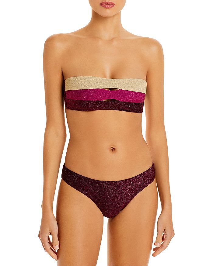 Colorblocked Bandeau Bikini Top | Bloomingdale's (US)