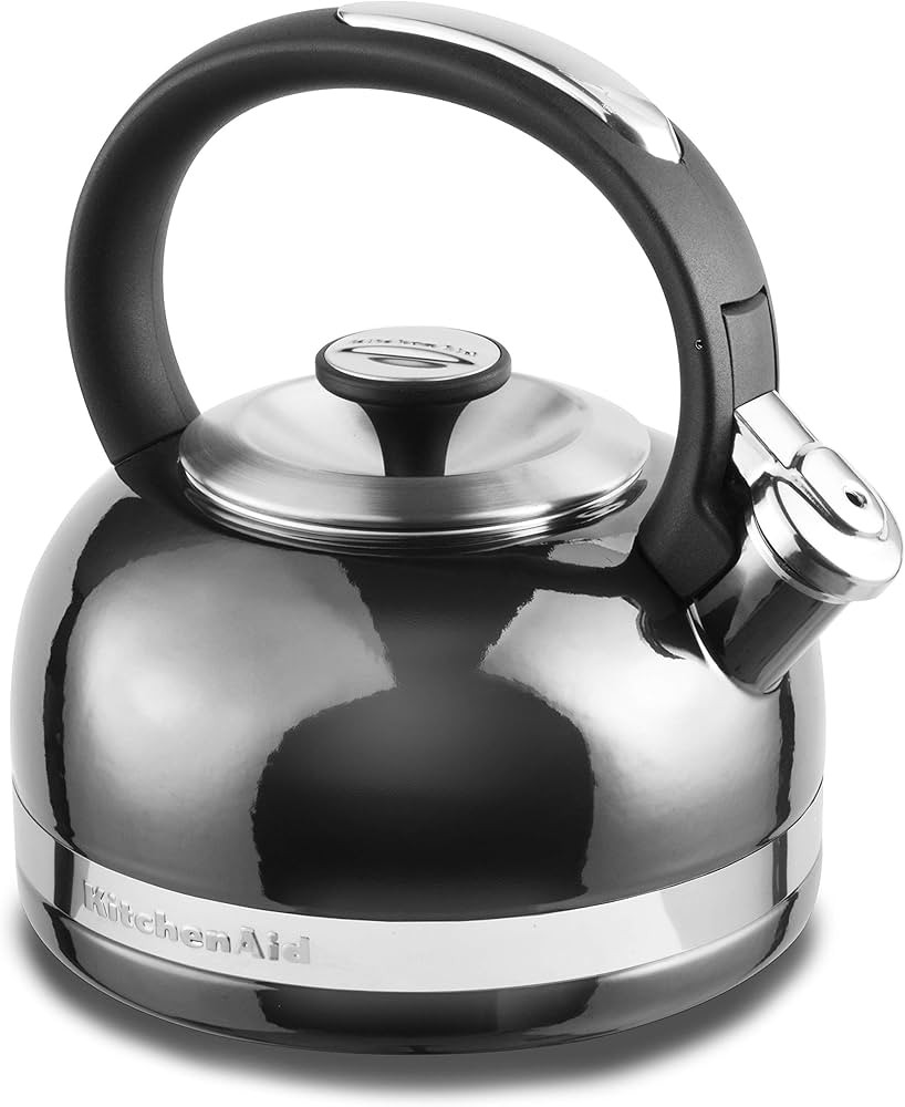 KitchenAid 2.0-Quart Full Handle and Trim Band Stovetop Kettle, 2 Qt, Pyrite | Amazon (US)